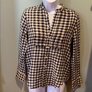 Polo Ralph Lauren size 12 black/cream top